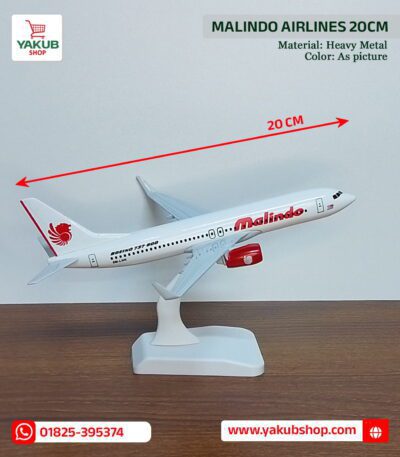 Malindo Airlines Model Plane,Malindo Air Metal Model 20cm,Diecast Airplane BD,Boeing 737 Metal Toy,Travel Agency Desk Decor,Aviation Gift Bangladesh,Malindo Airlines Souvenir,Heavy Metal Plane,Miniature Plane Model Price,Yakub Shop Plane Collection,Metal Aircraft Model for Kids,Corporate Gift Items BD,